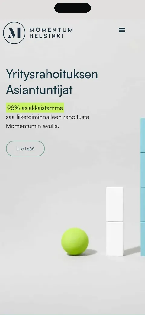 Momentum Helsinki on mobile