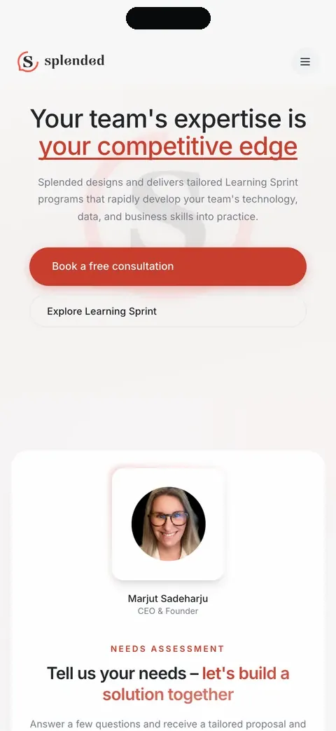 Splended on mobile